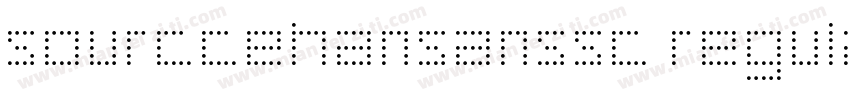 sourccehansanssc regular字体转换